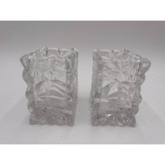 Crystal Glass Candle Holders Rosenthal Made in Germany - Picture 6 of 7